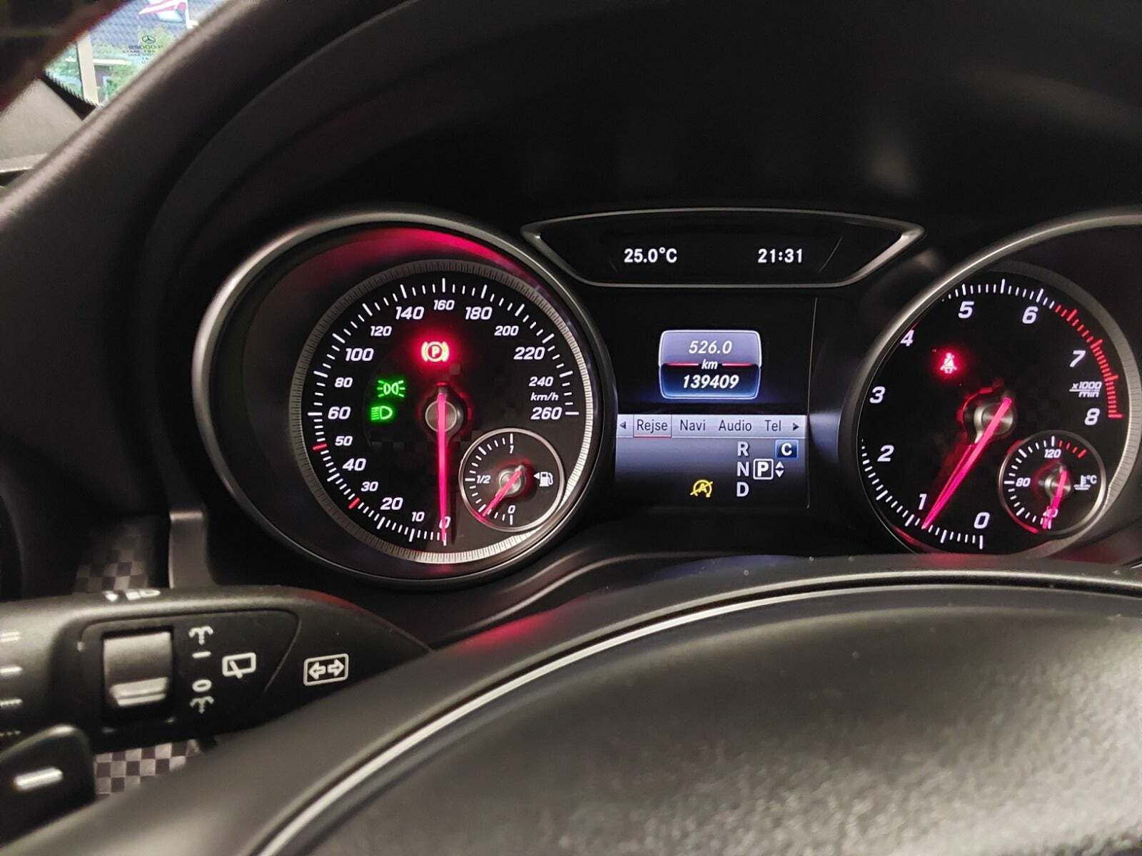 Sort Mercedes A200 fra 2016