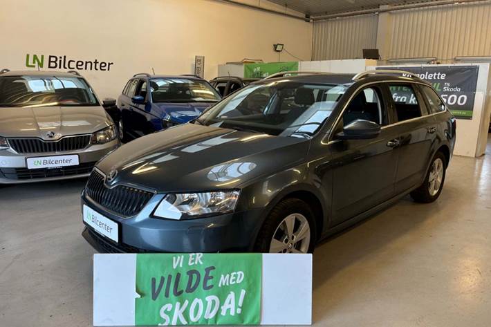 Grå Skoda Octavia fra 2015
