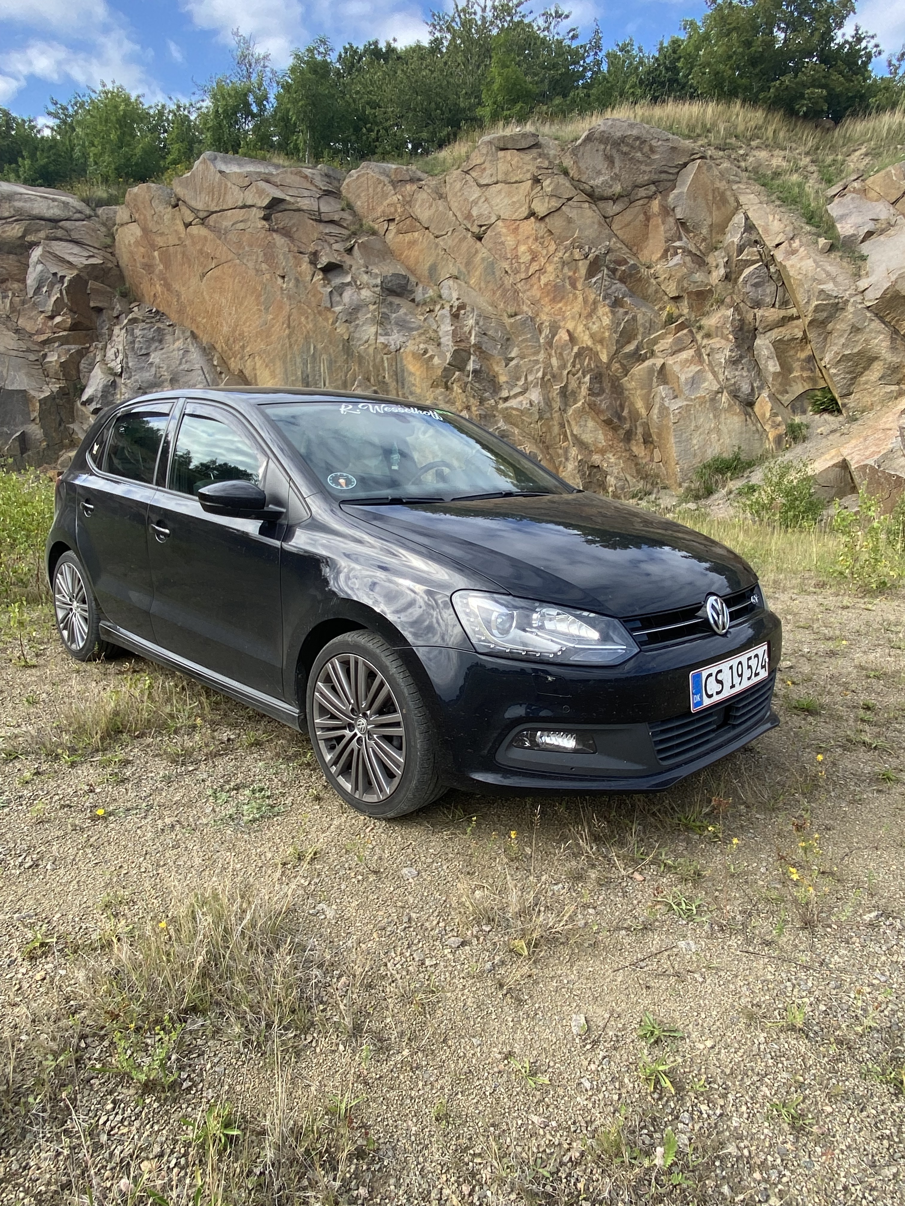 Sort VW Polo fra 2016