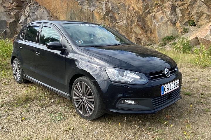 Sort VW Polo fra 2016