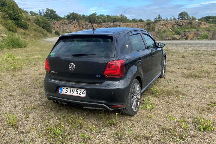 Sort VW Polo fra 2016