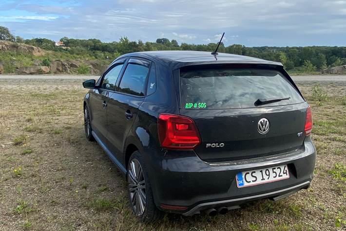 Sort VW Polo fra 2016