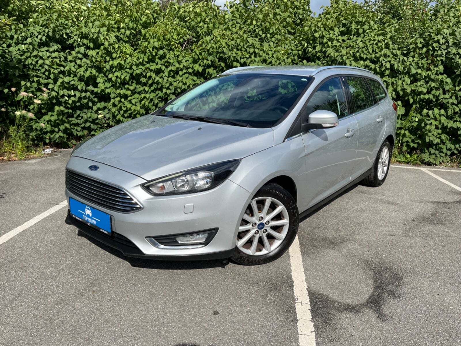Sølv Ford Focus fra 2017