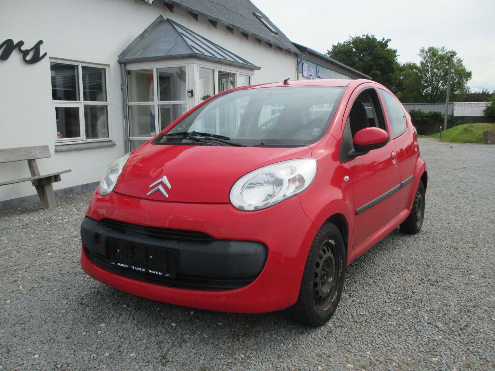 Rød Citroën C1 fra 2008
