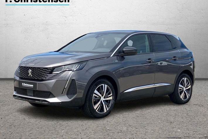 Grå Peugeot 3008 fra 2023 set udefra