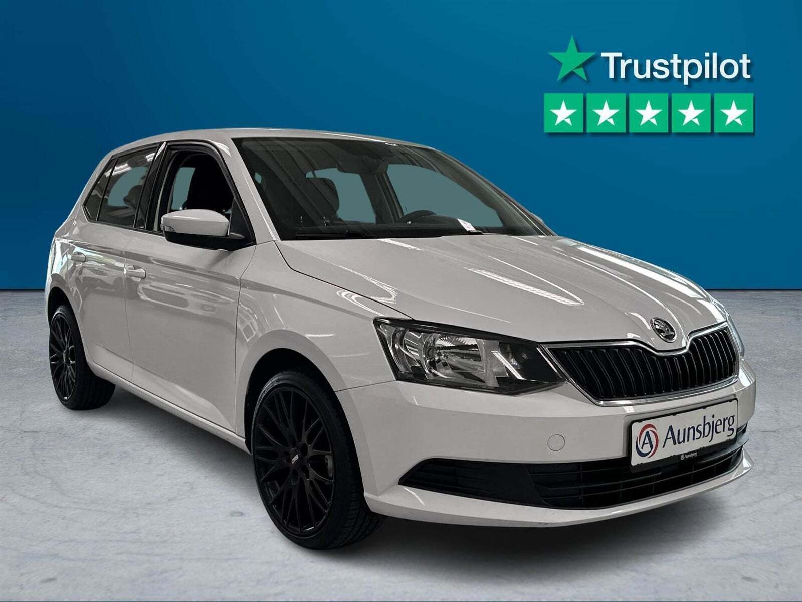 Hvid Skoda Fabia fra 2018