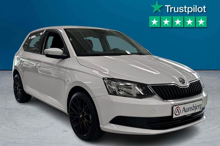 Hvid Skoda Fabia fra 2018