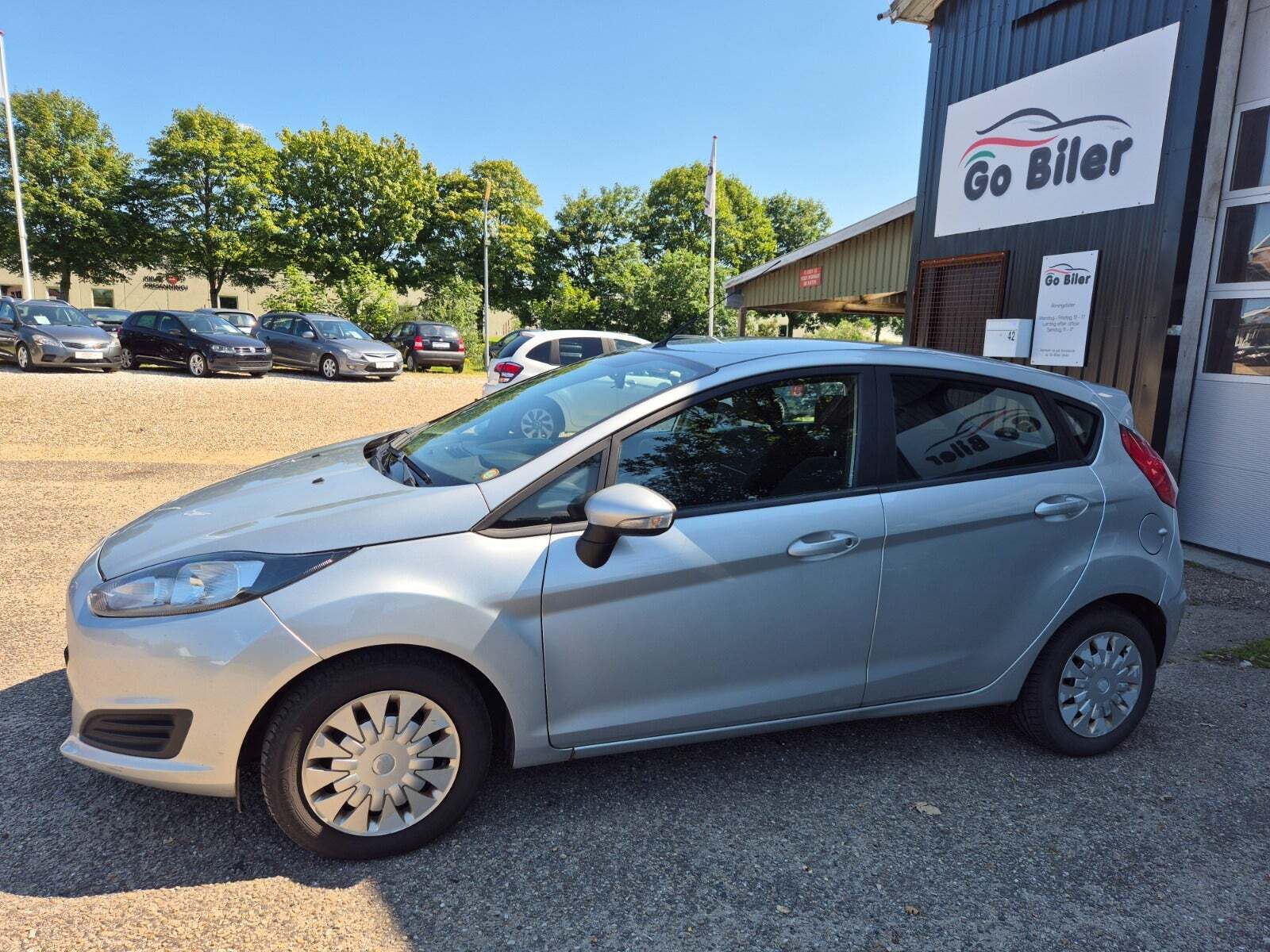 Grøn Ford Fiesta fra 2014