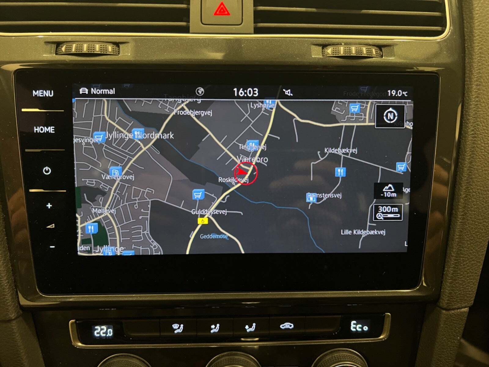 Sølv VW e-Golf VII fra 2021