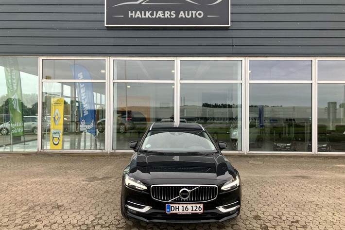 Sort Volvo V90 fra 2017 set udefra