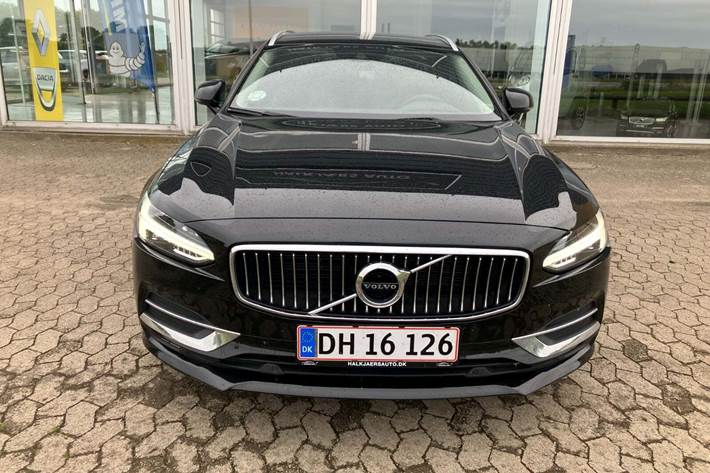 Sort Volvo V90 fra 2017 set udefra