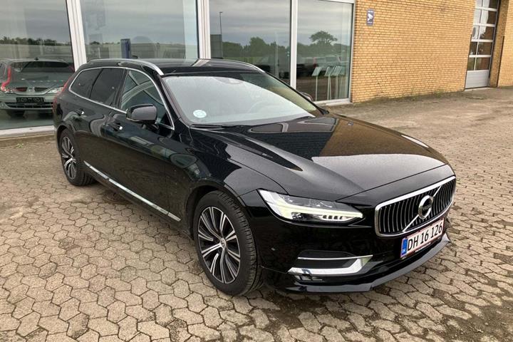 Sort Volvo V90 fra 2017 set udefra