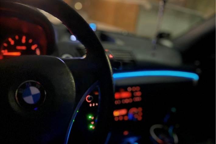 Hvid BMW 116d fra 2011