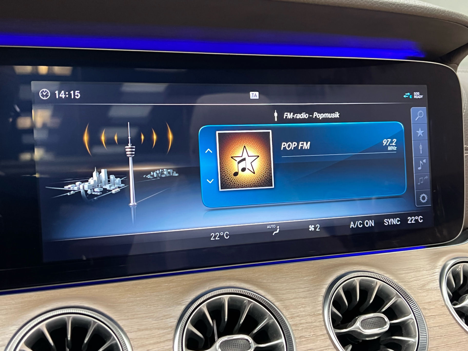 Sort Mercedes E200 fra 2018