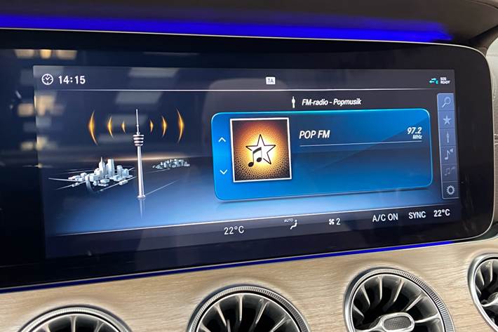 Sort Mercedes E200 fra 2018