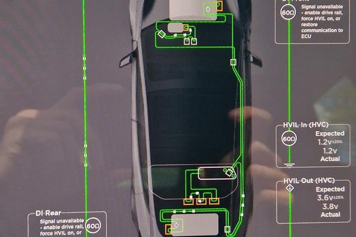 Grå Tesla Model 3 fra 2022