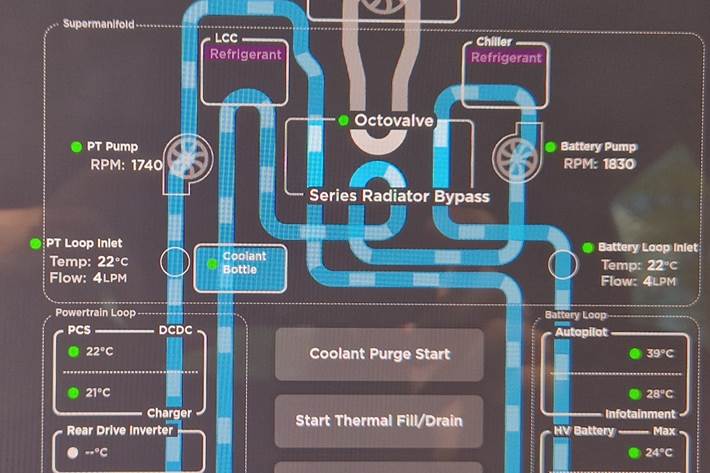 Grå Tesla Model 3 fra 2022