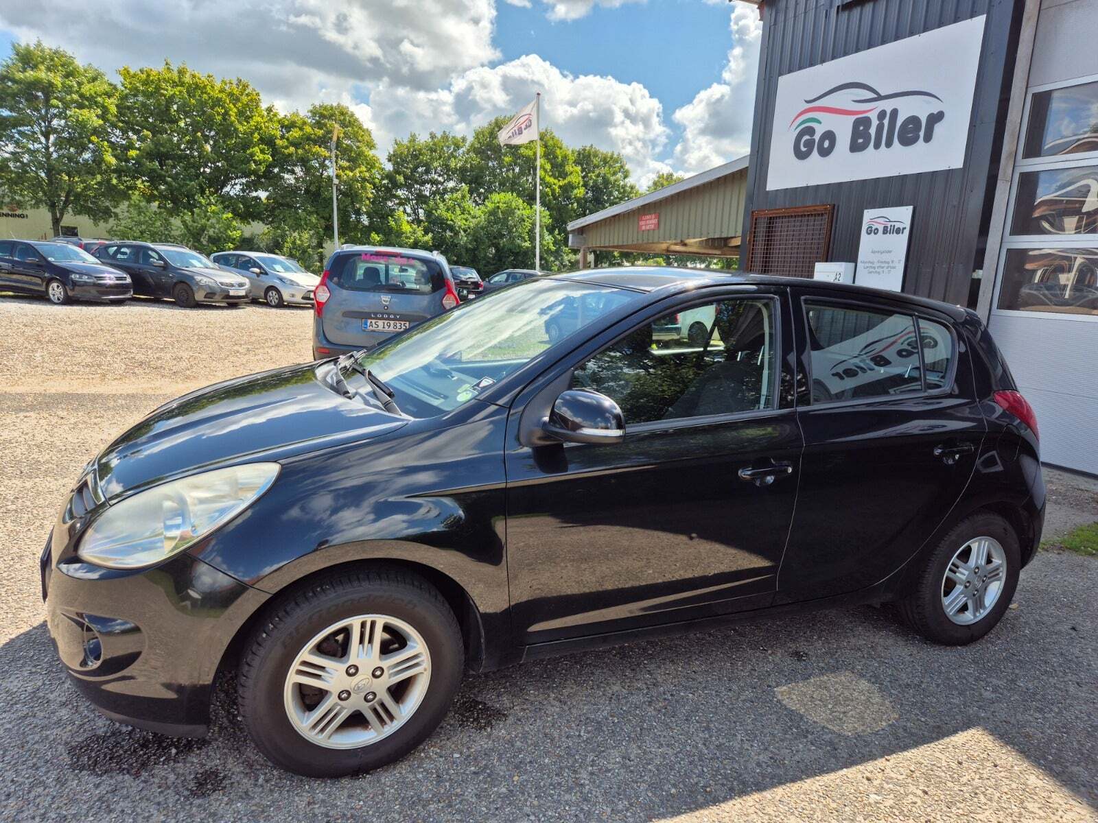 Grøn Hyundai i20 fra 2010