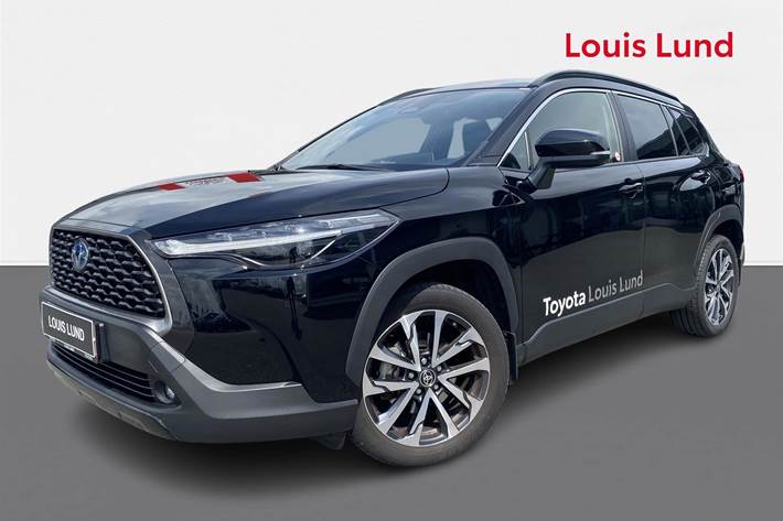 Sort Toyota Corolla Cross fra 2023 set udefra