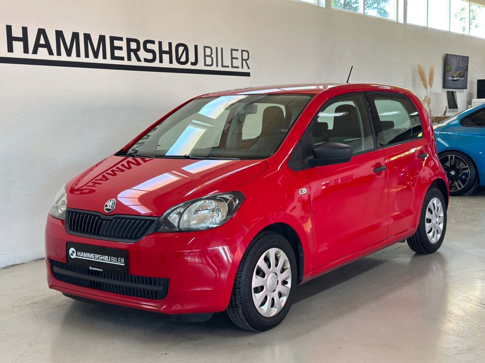 Rød Skoda Citigo fra 2015