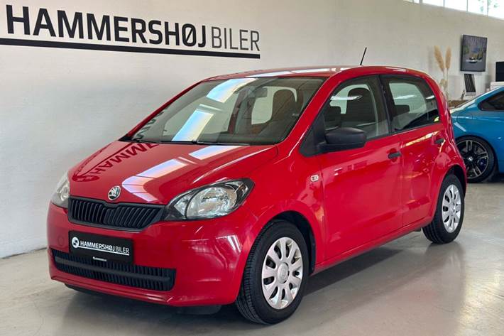 Rød Skoda Citigo fra 2015