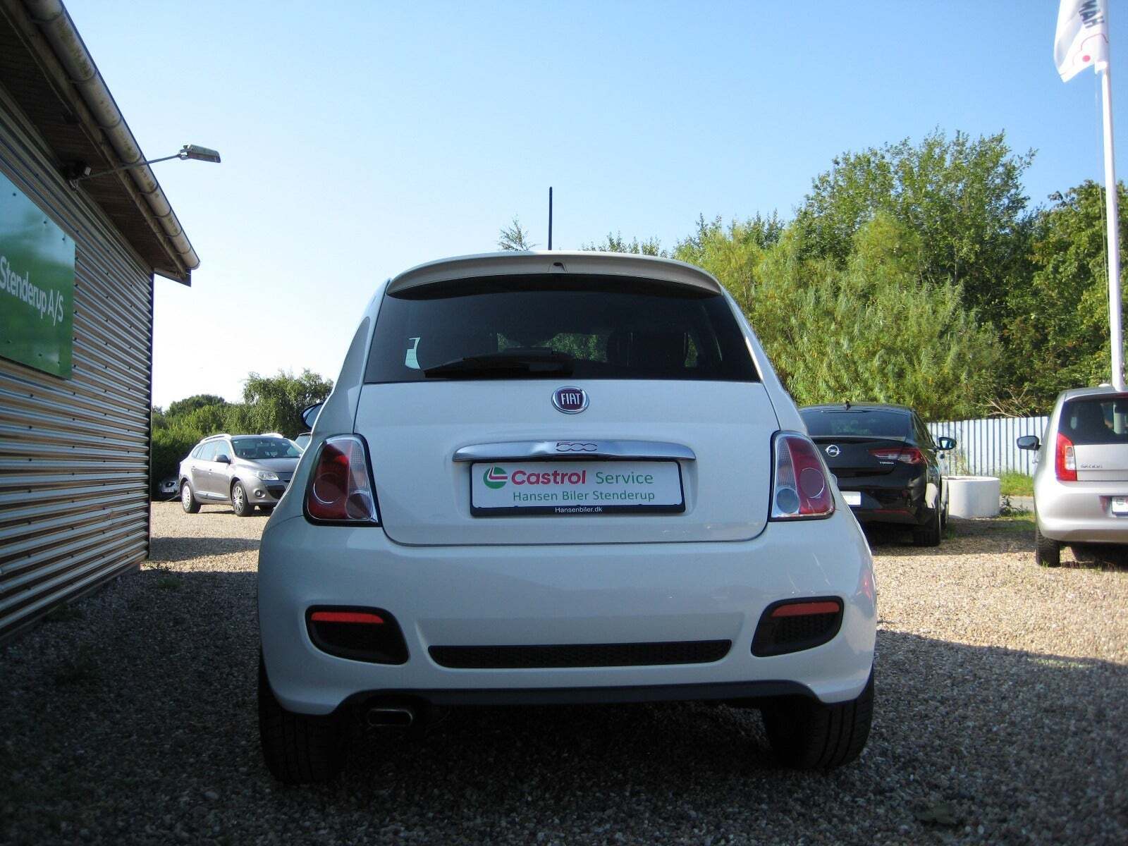 Hvid Fiat 500 fra 2016
