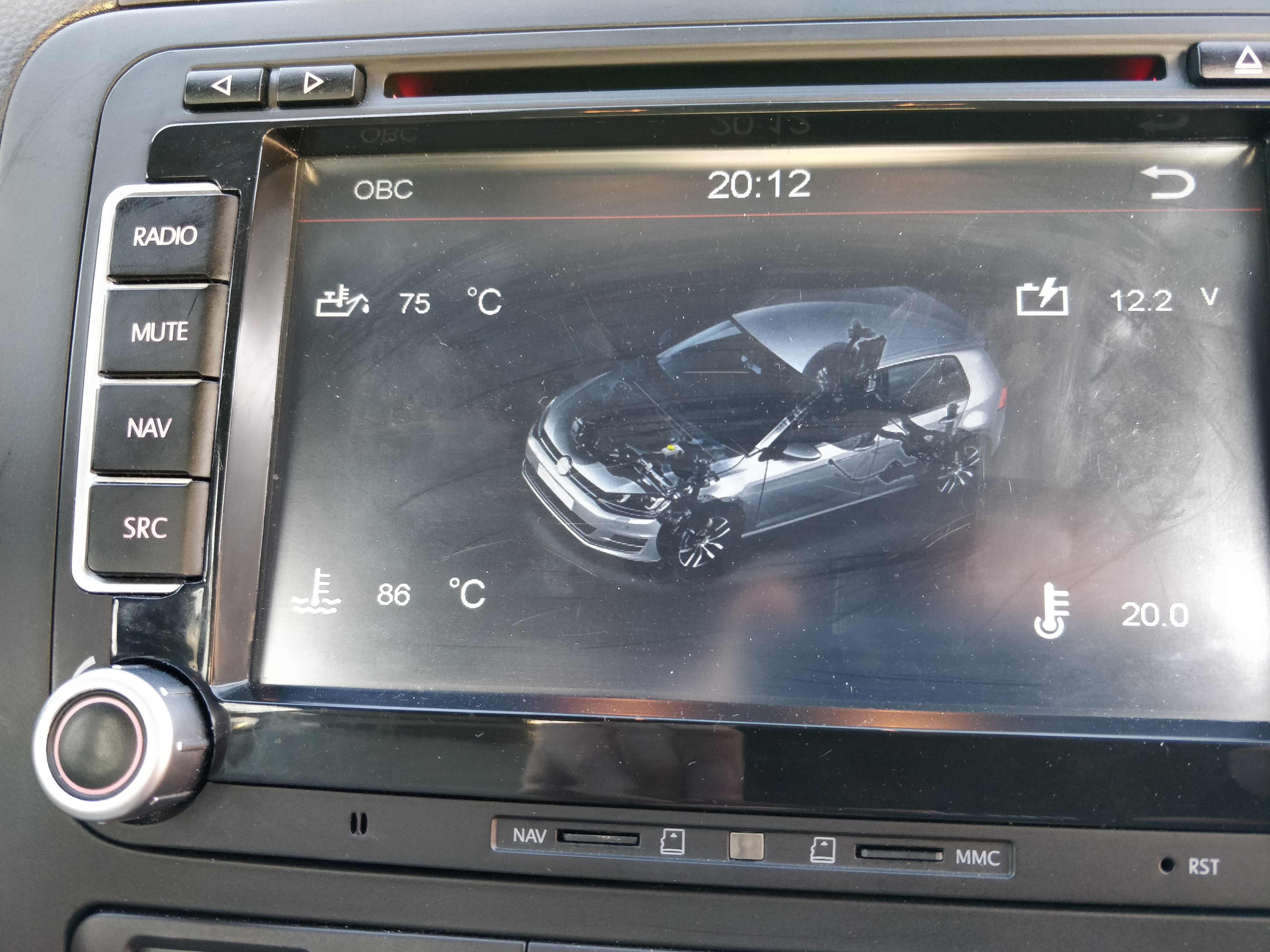 Sort VW Eos fra 2006