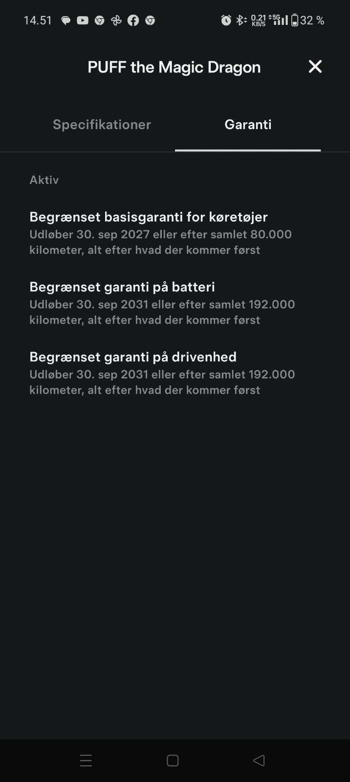 Hvid Tesla Model Y fra 2023