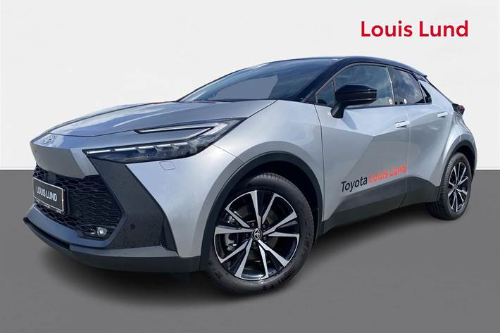 Grå Toyota C-HR fra 2024 set udefra