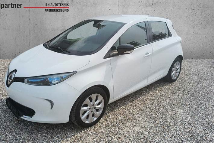 Hvid Renault Zoe fra 2016 set udefra