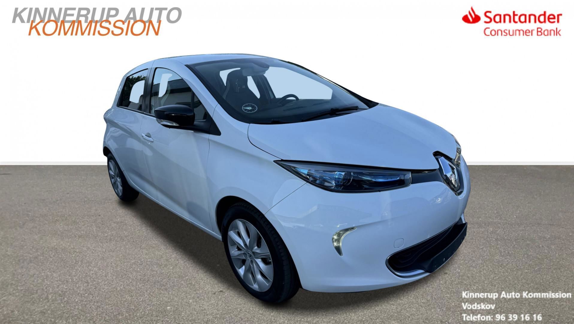 Hvid Renault Zoe fra 2016
