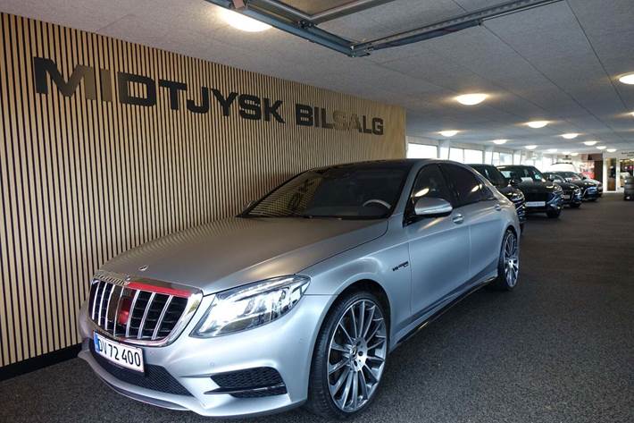 Grå Mercedes S500 fra 2016
