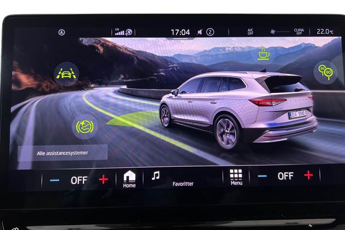 Grå Skoda Enyaq iV fra 2023