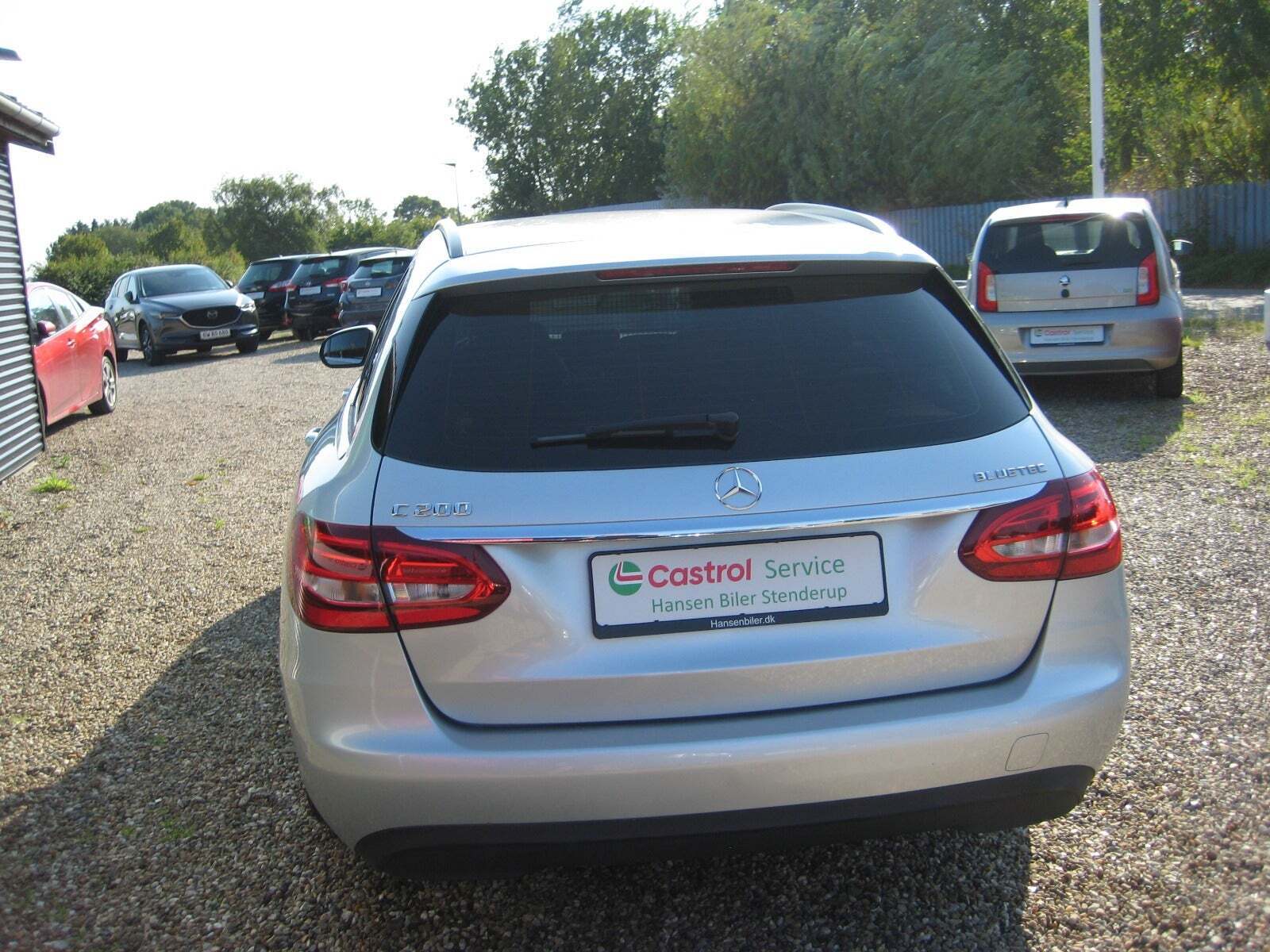 Sølv Mercedes C200 fra 2015