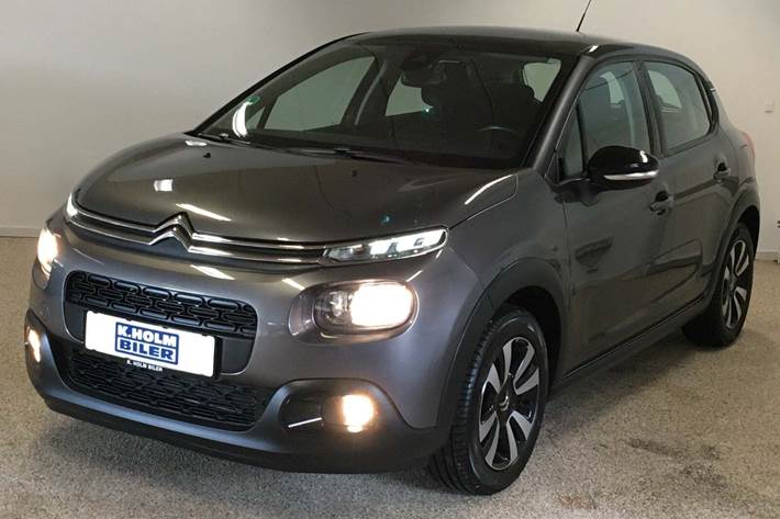 Grå Citroën C3 fra 2019 set udefra