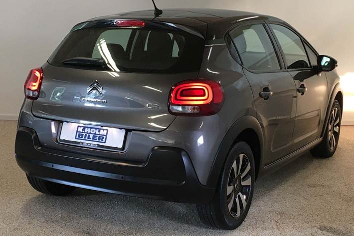 Grå Citroën C3 fra 2019 set udefra