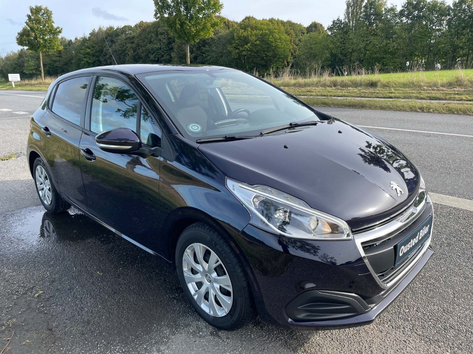 Blå Peugeot 208 fra 2017