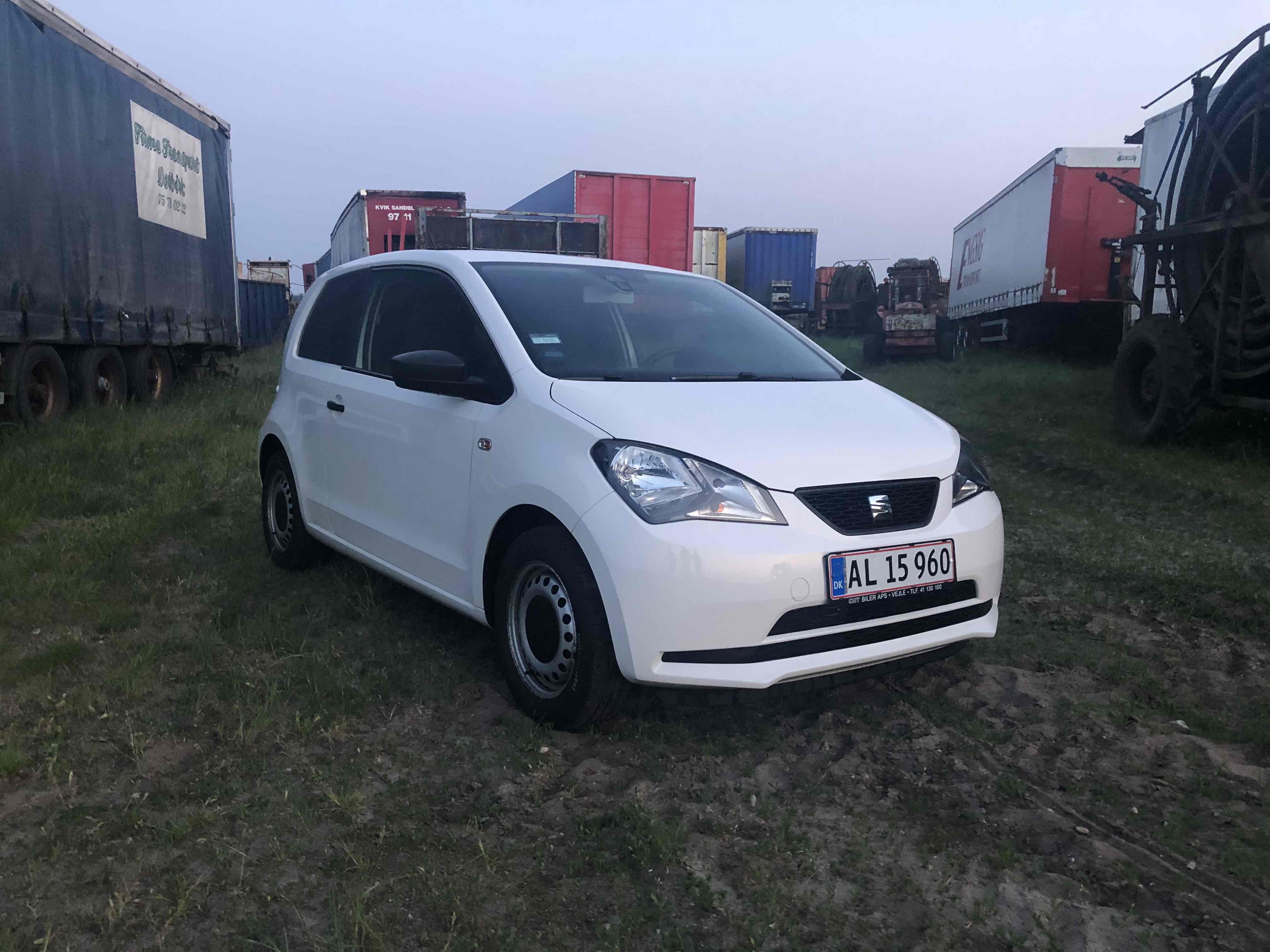 Hvid Seat Mii fra 2014