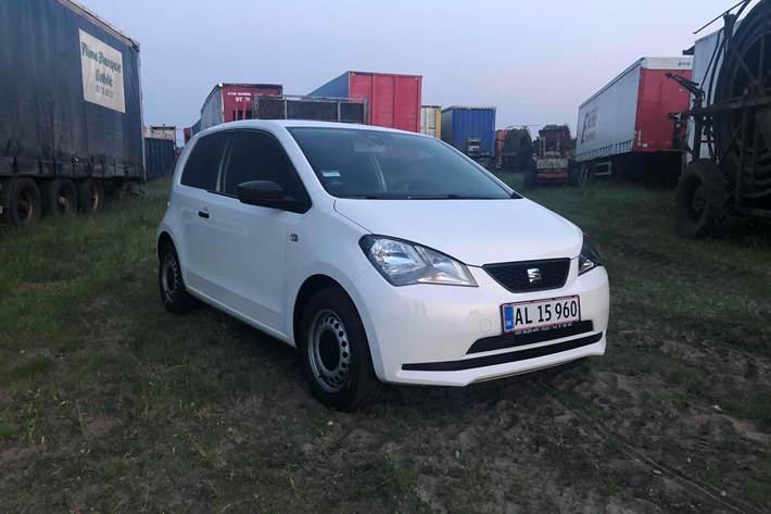 Hvid Seat Mii fra 2014