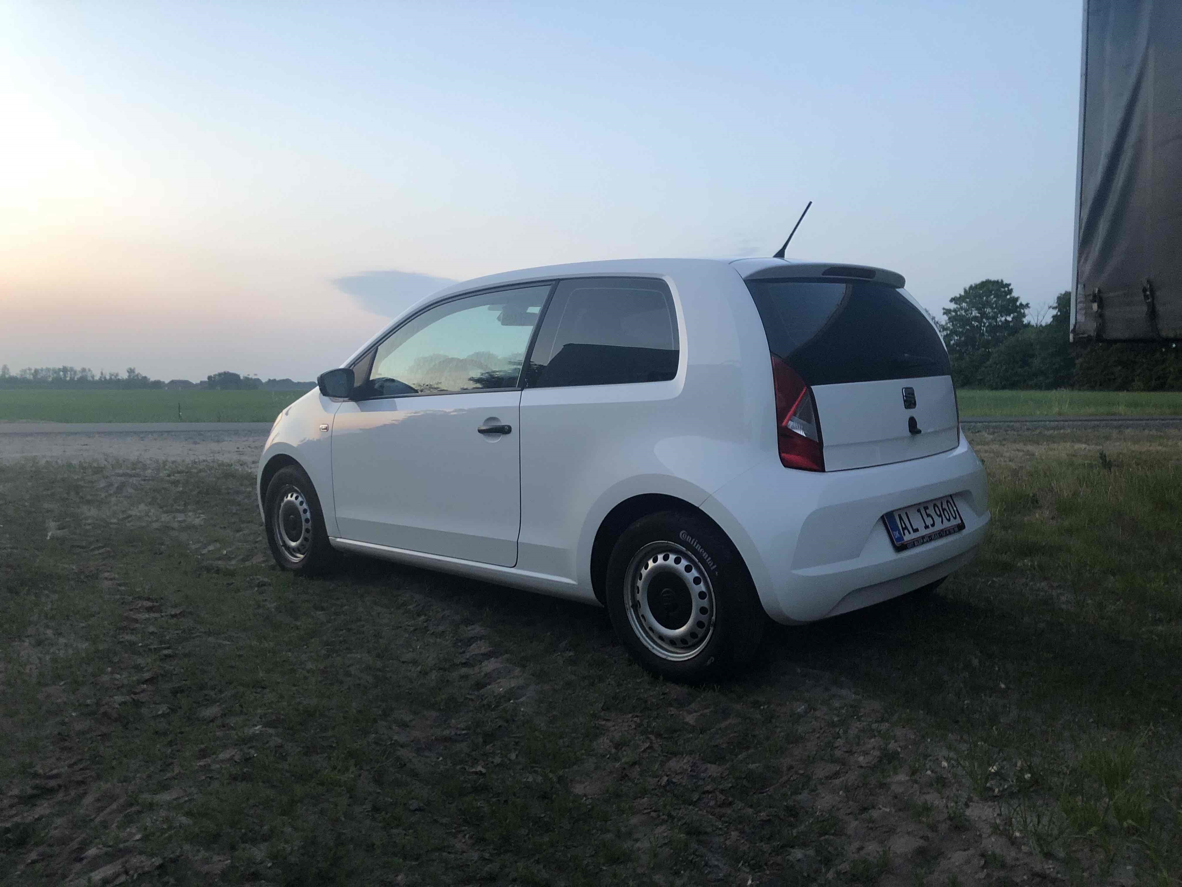 Hvid Seat Mii fra 2014