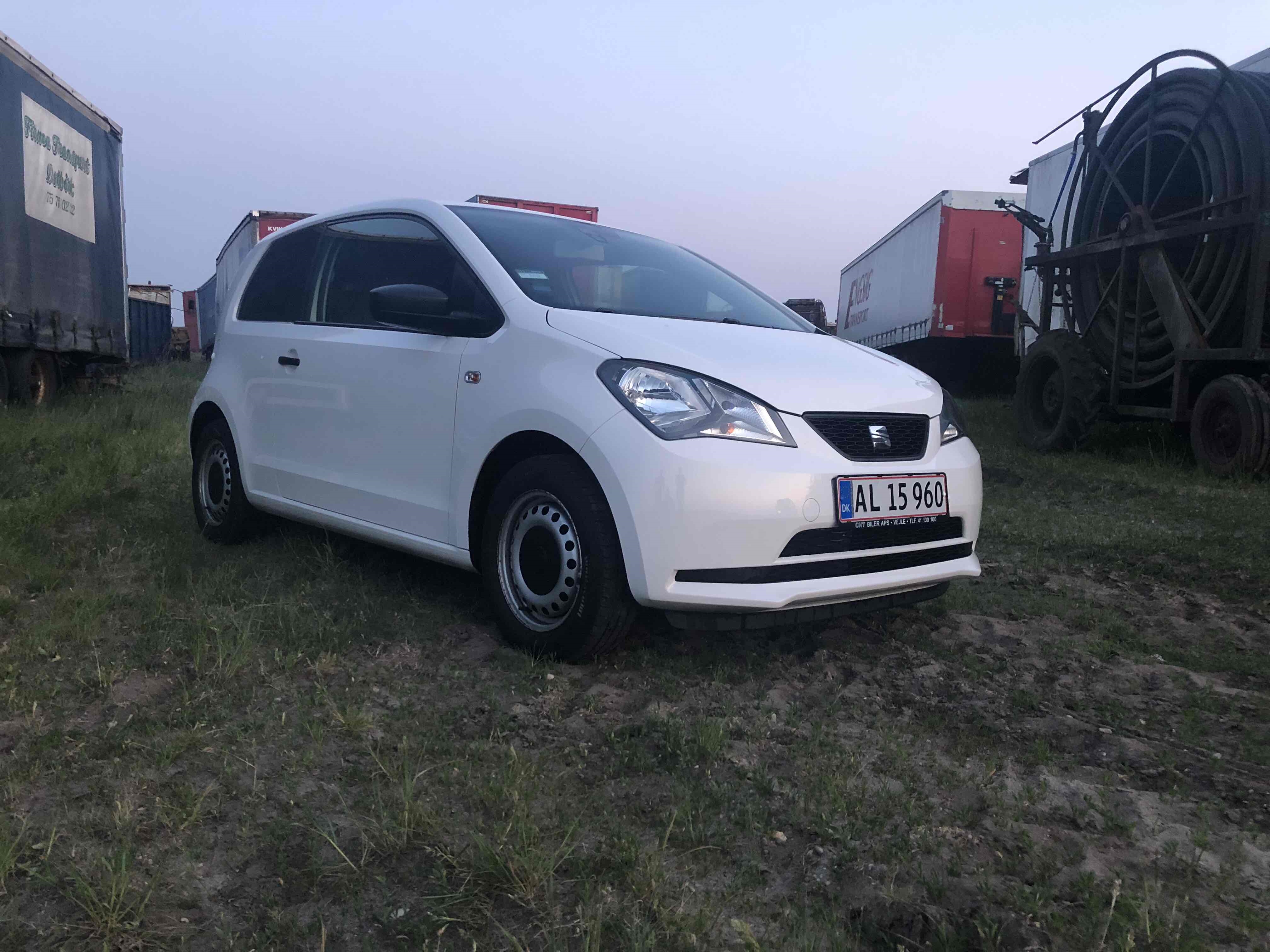 Hvid Seat Mii fra 2014