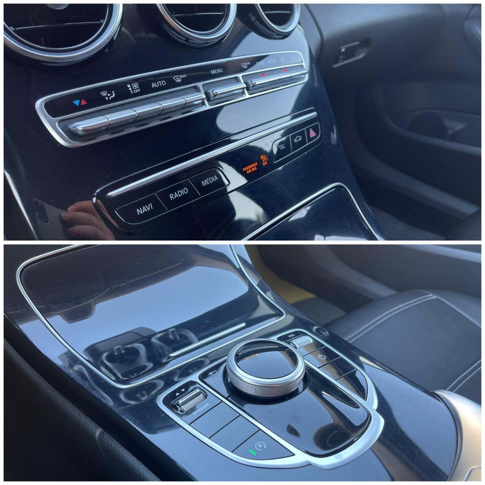 Sort Mercedes C200 d fra 2020 set indefra