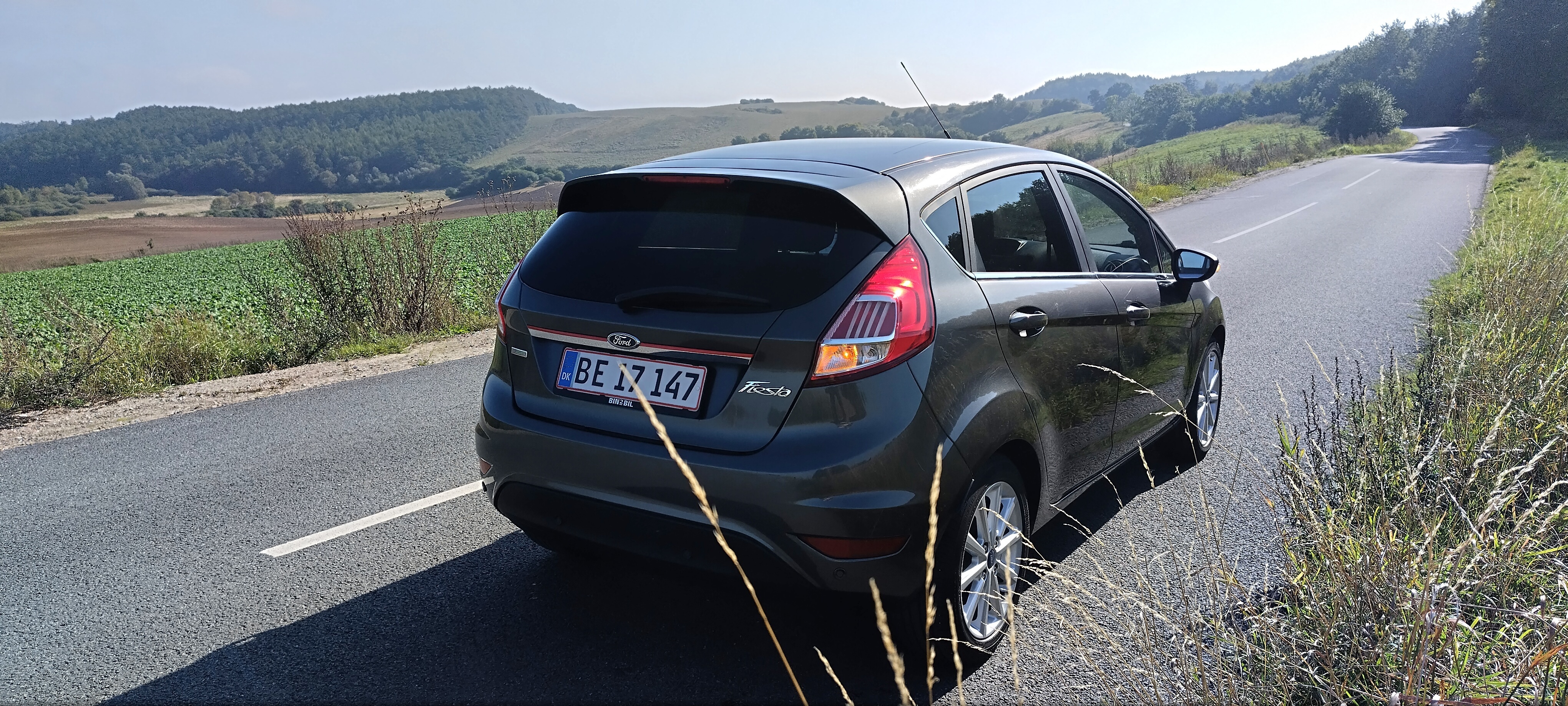 Grå Ford Fiesta fra 2016