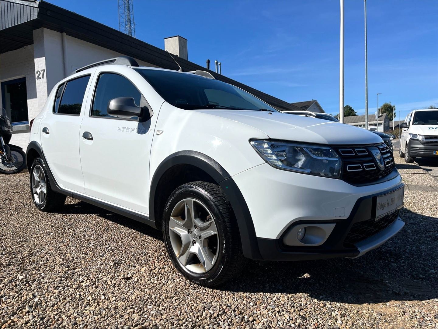 Hvid Dacia Sandero fra 2019