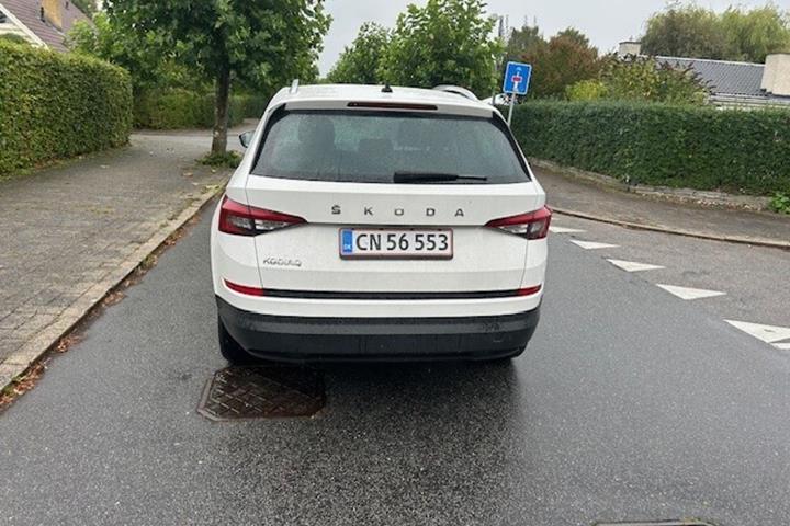 Hvid Skoda Kodiaq fra 2019