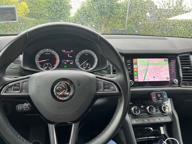 Hvid Skoda Kodiaq fra 2019