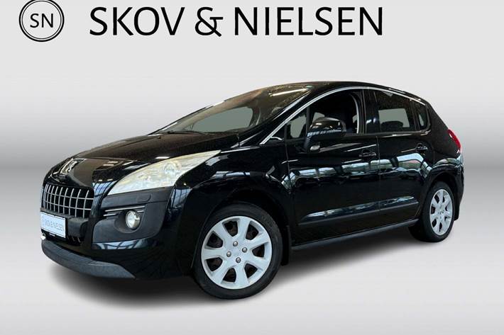 Sort Peugeot 3008 fra 2010 set udefra