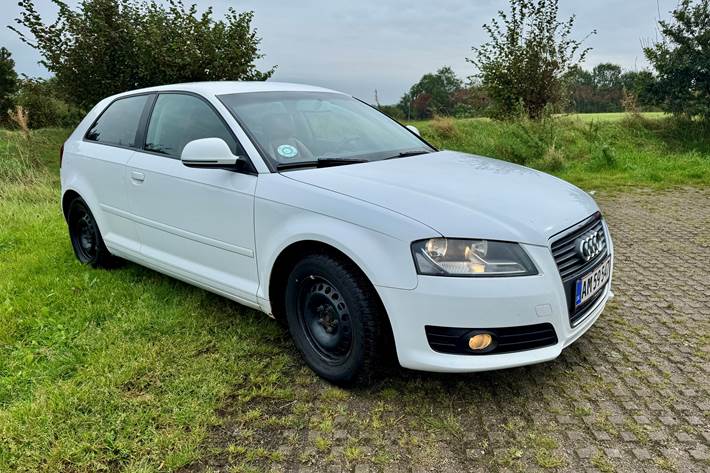 Hvid Audi A3 fra 2009
