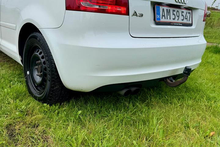 Hvid Audi A3 fra 2009