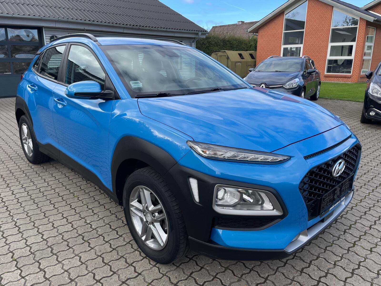 Blå Hyundai Kona fra 2020